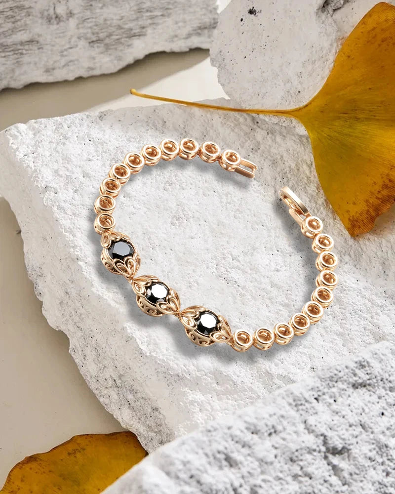 “Butterfly Tassel Rose Gold Zircon Earrings”