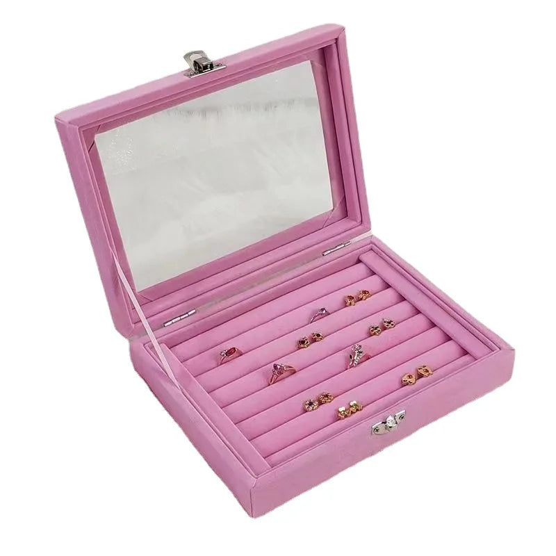 Velvet Box for Storing and Displaying Rings”