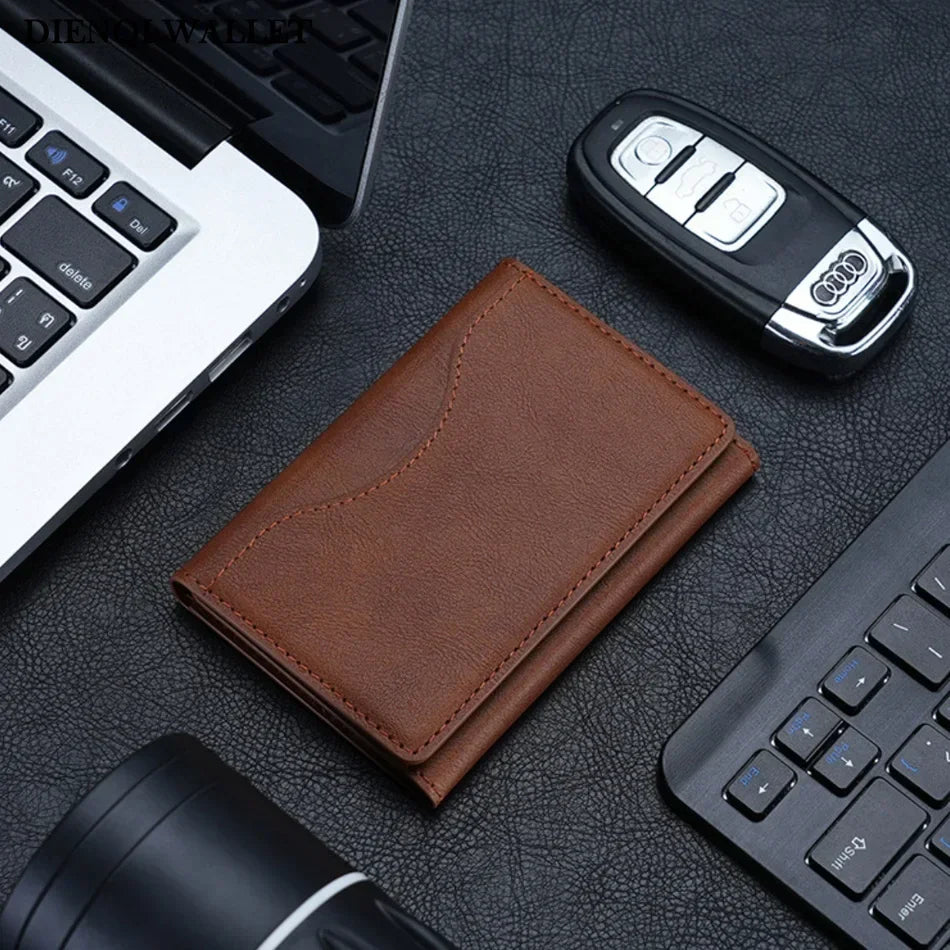 Magnetic Trifold Wallet with Magsafe – PU Leather