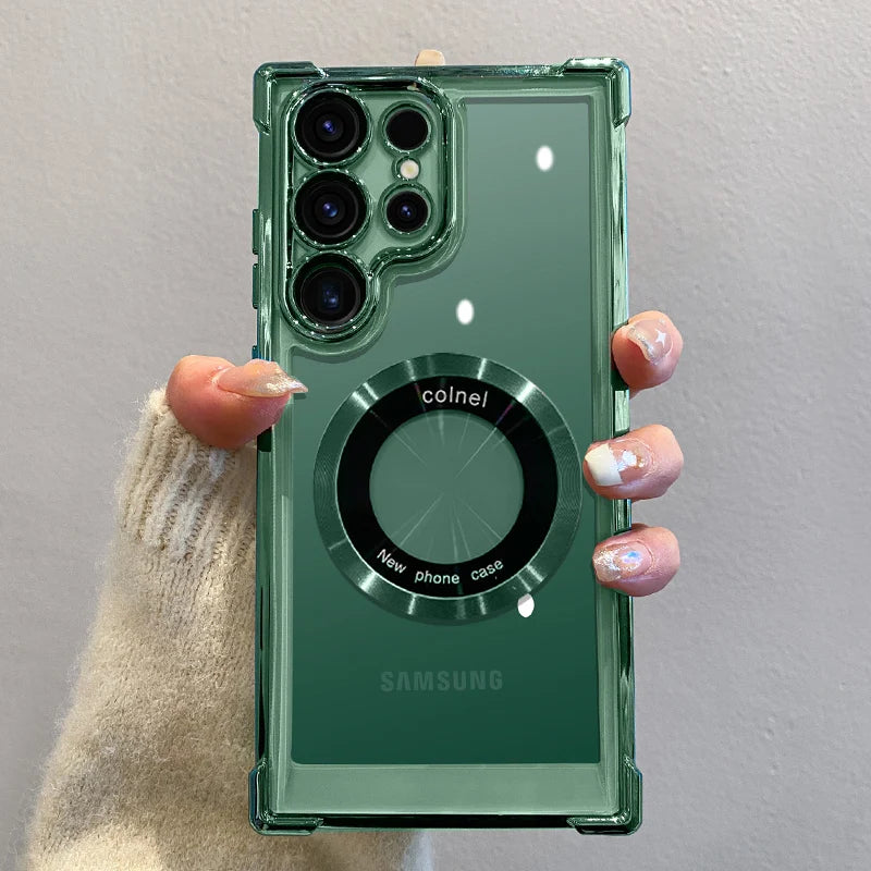 Luxury Magnetic Wireless Charge Cover – Samsung