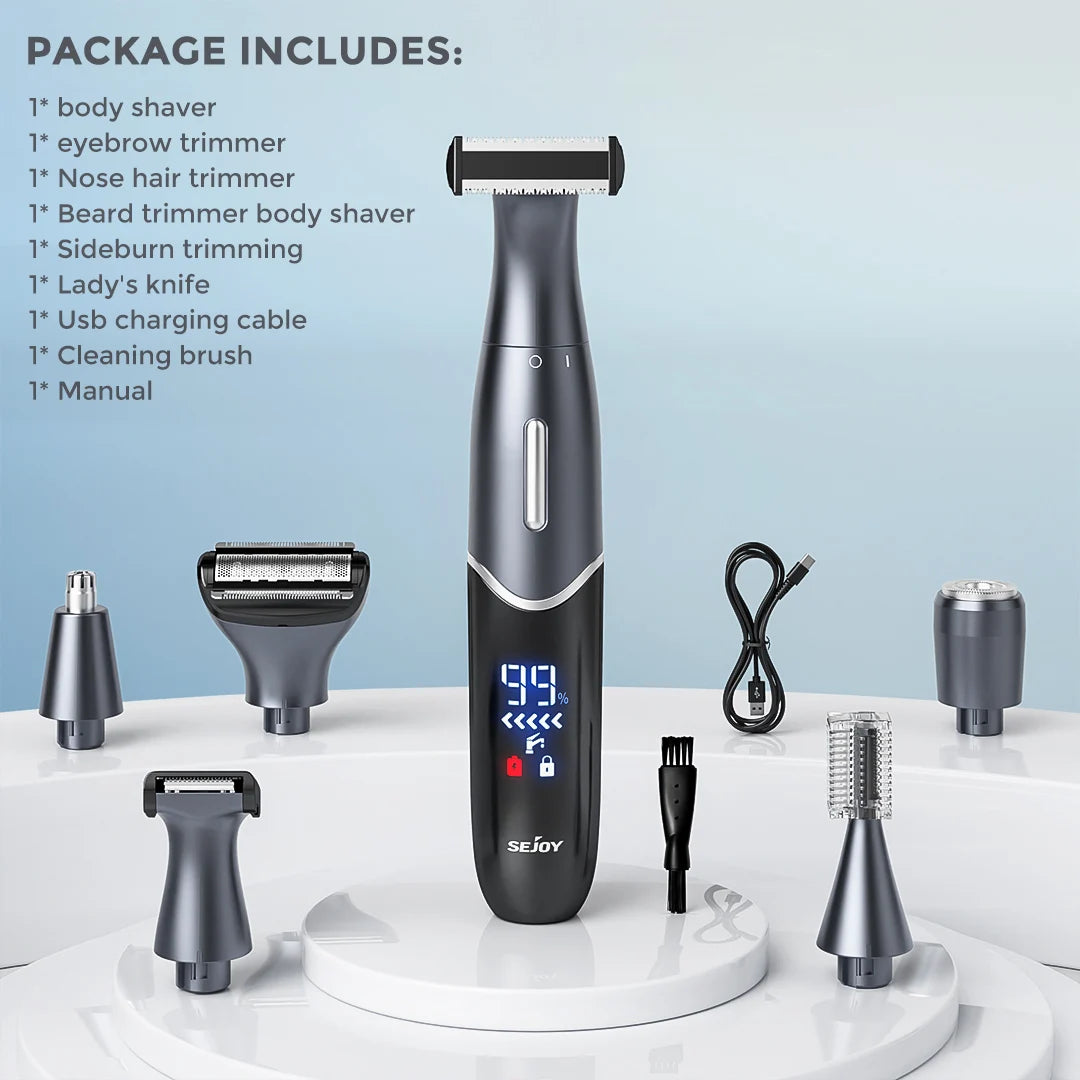 Sejoy 6-in-1 Electric Epilator & Trimmer – Multifunctional Grooming Kit