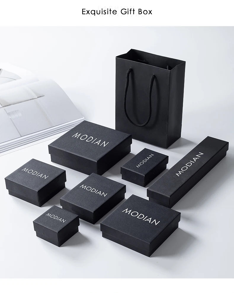 MODIAN 925 Silver Pink Moonstone Ring