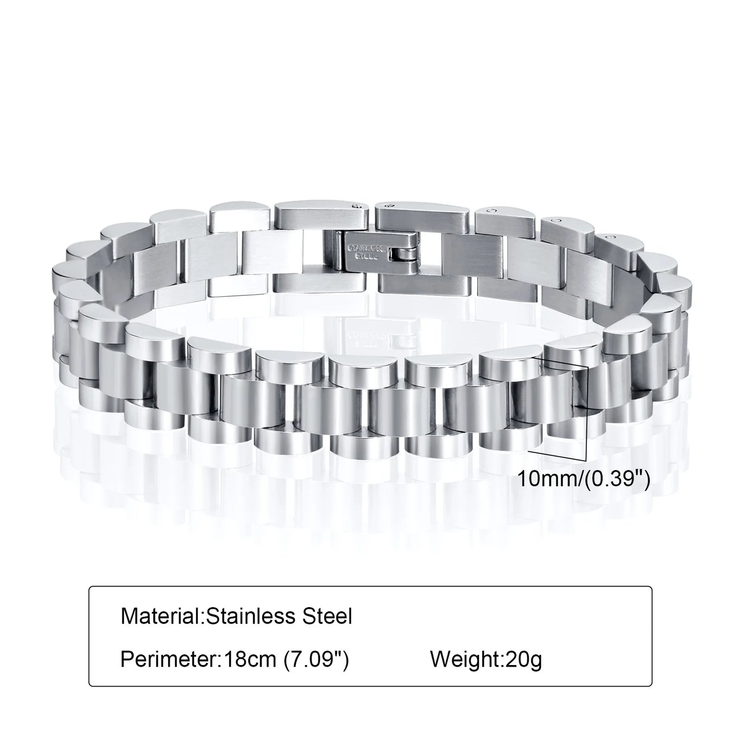 “Vnox Stainless Steel Link Bracelety