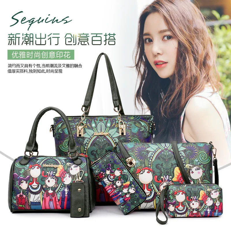 6-Piece Forest Tote Set