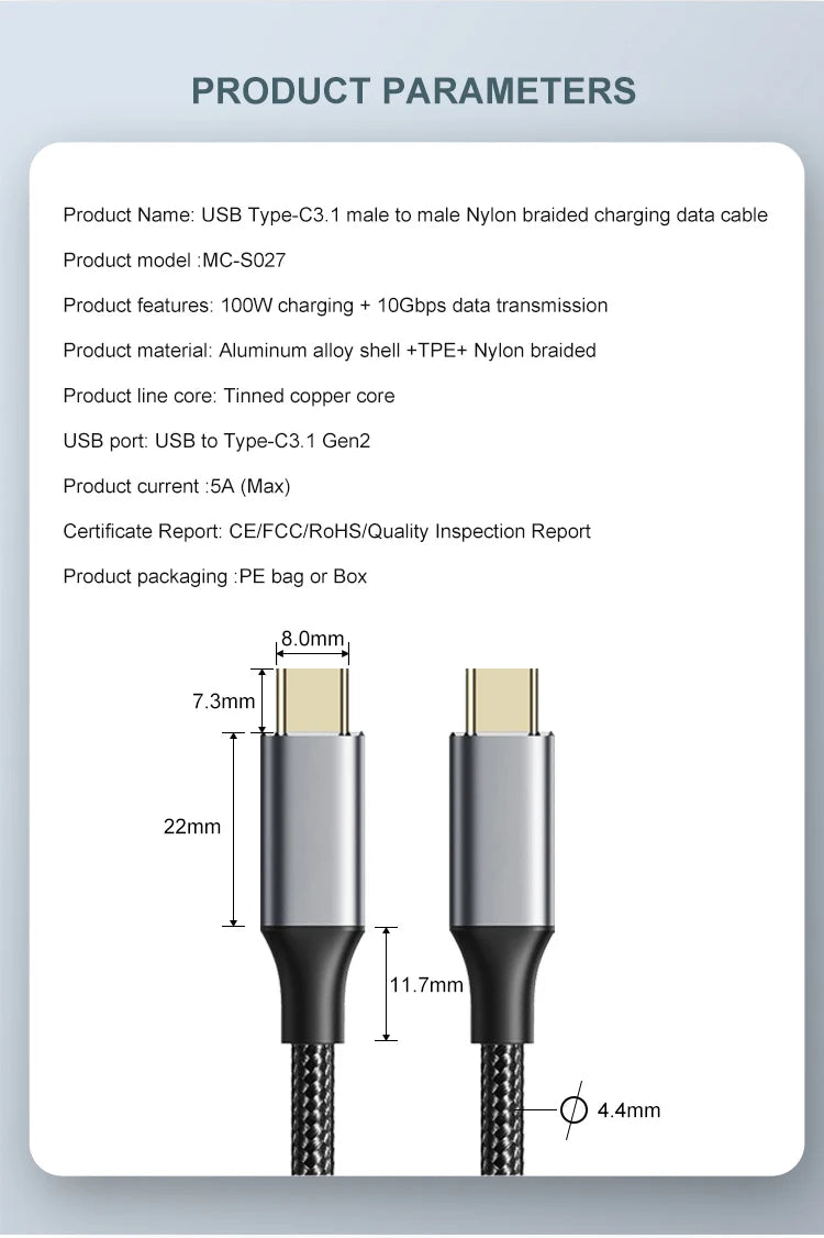 Fast Charge & Video USB-C Cable