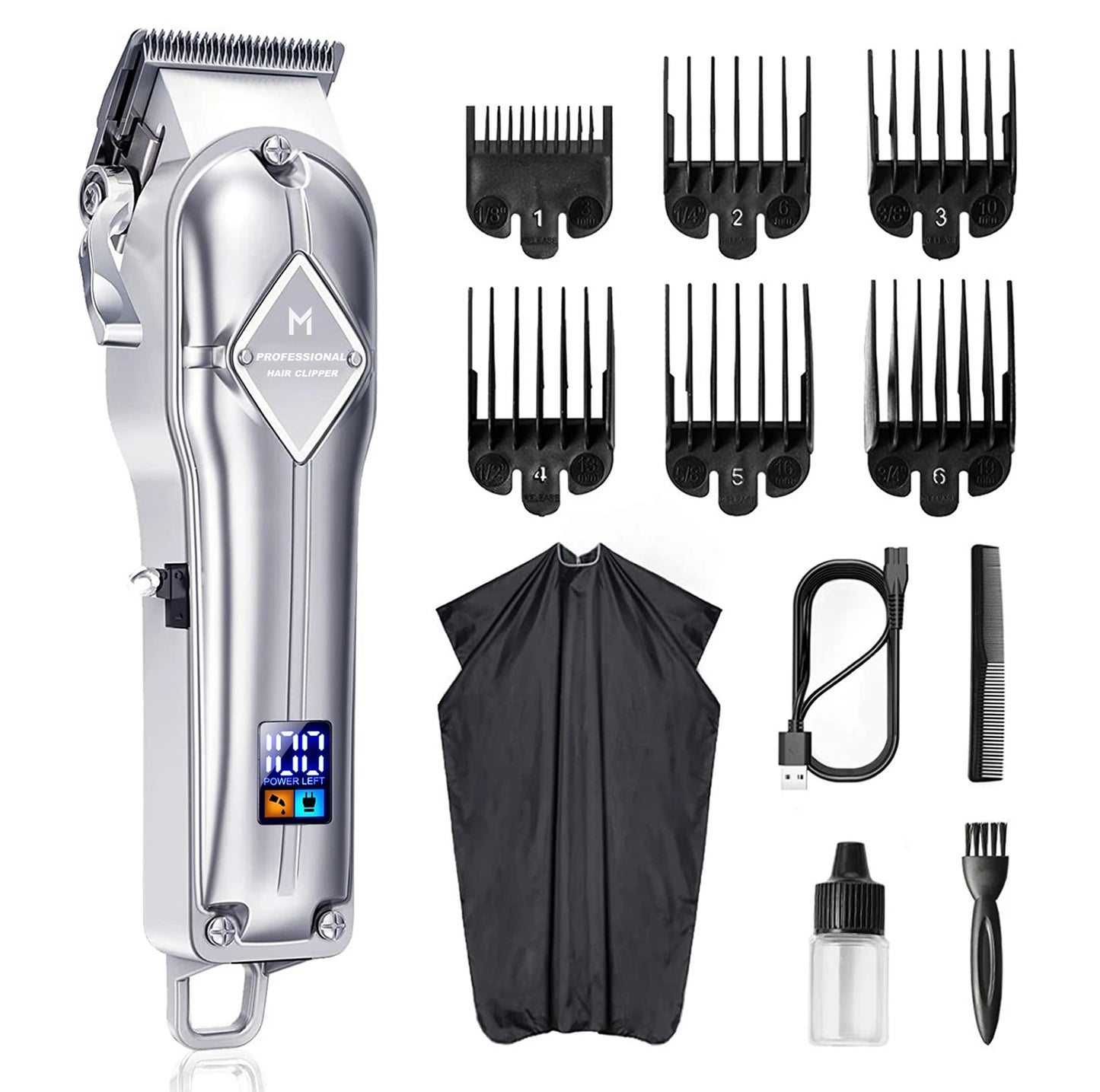Limural Professional Hair Clippers – Cordless T-Blade Trimmer