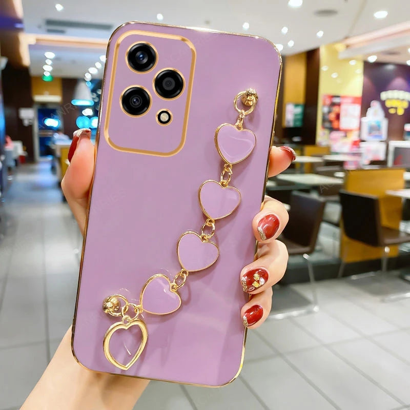 Realme 12/13 Pro Plus Heart Bracelet Case
