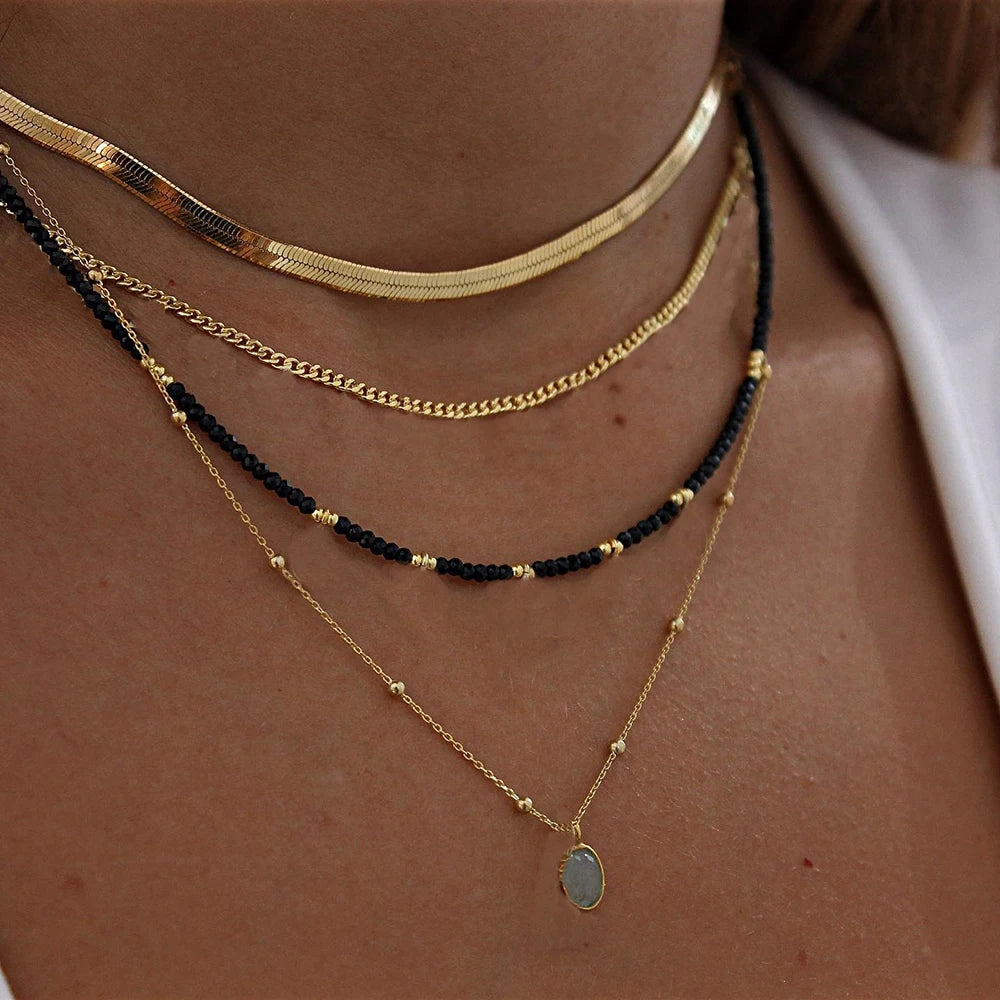 Bohemian Multilayer Beaded Necklace