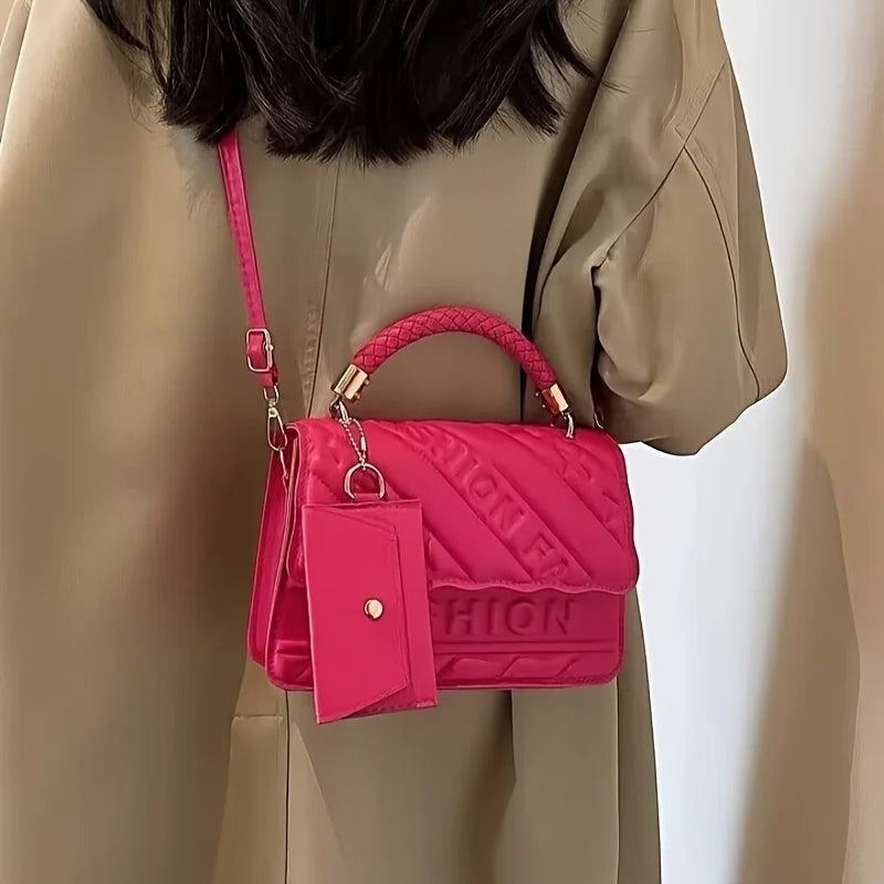 Stylish Women's Crossbody Purse with Coin Pouch