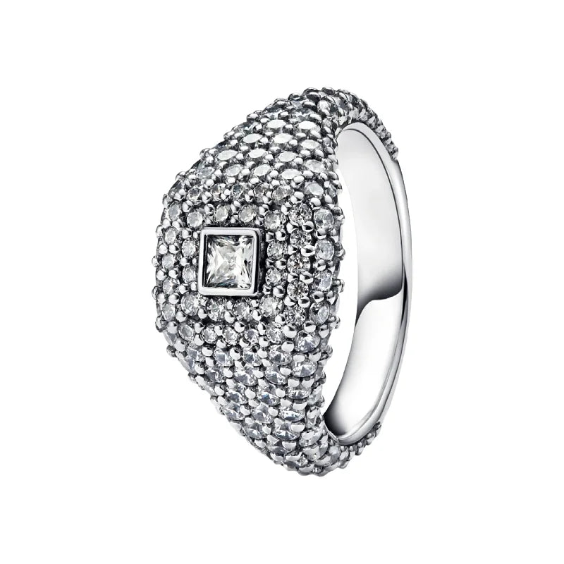 925 Silver Pearl & Zircon Ring – Couple’s Jewelry Gift"