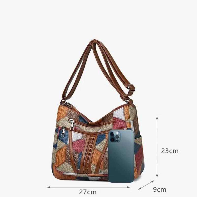 Multi-pocket Retro Shoulder Bag
