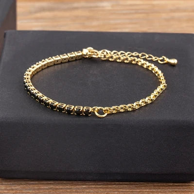 Adjustable Zircon Tennis Bracelet – Women’s Jewelry Gift"
