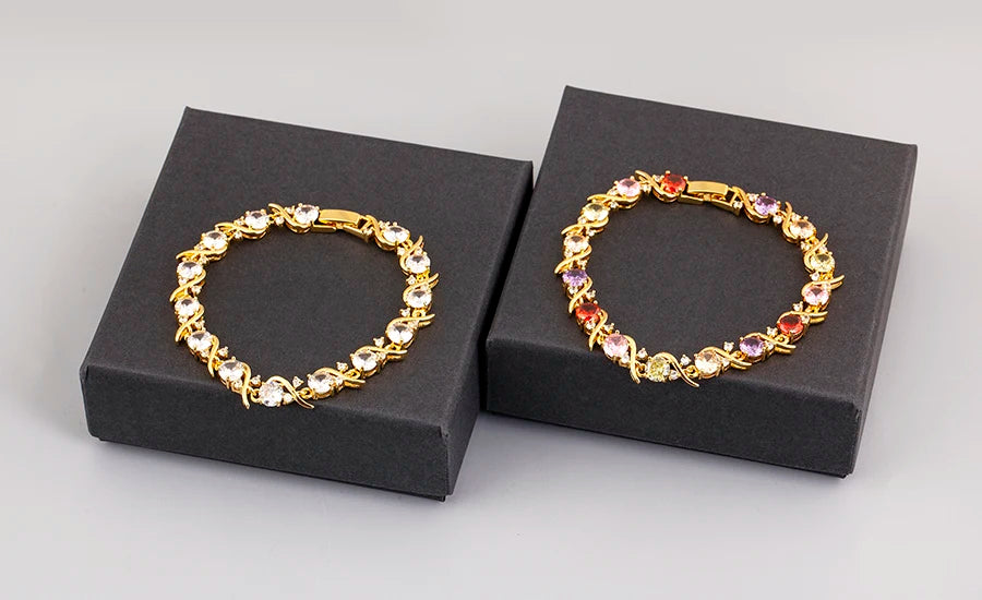 "Zircon Charm Chain Bracelet – Women’s Jewelry"