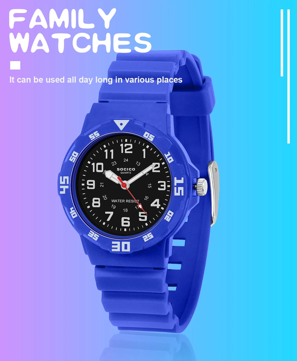 SOCICO Kids Waterproof Analog Watch