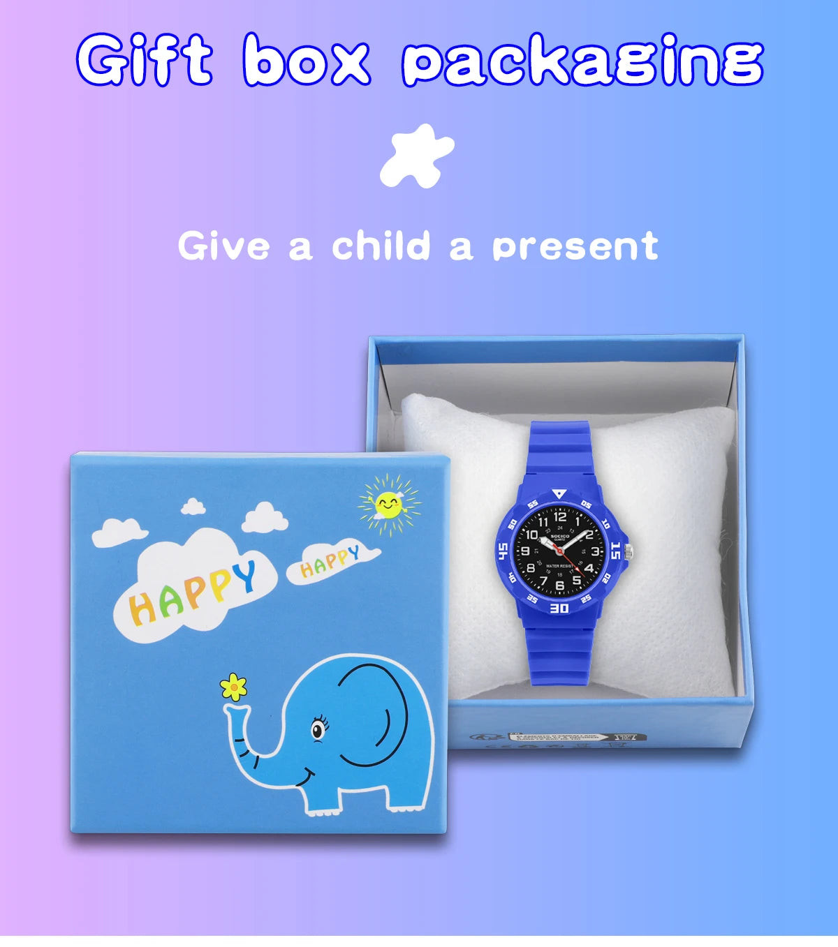 SOCICO Kids Waterproof Analog Watch