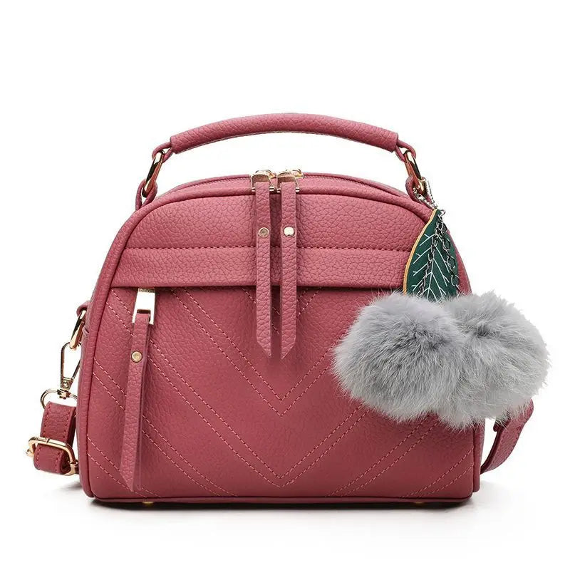 PU Leather Tassel Messenger