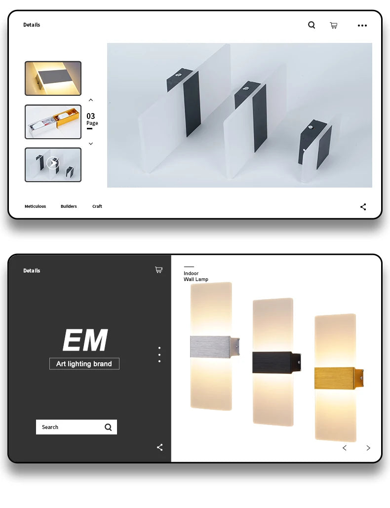 LED Wall Sconce – Modern Light for Bedroom & Corridor