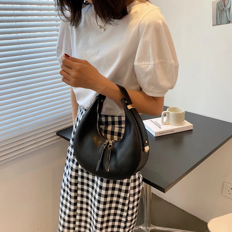 Luxury Half Moon Tote