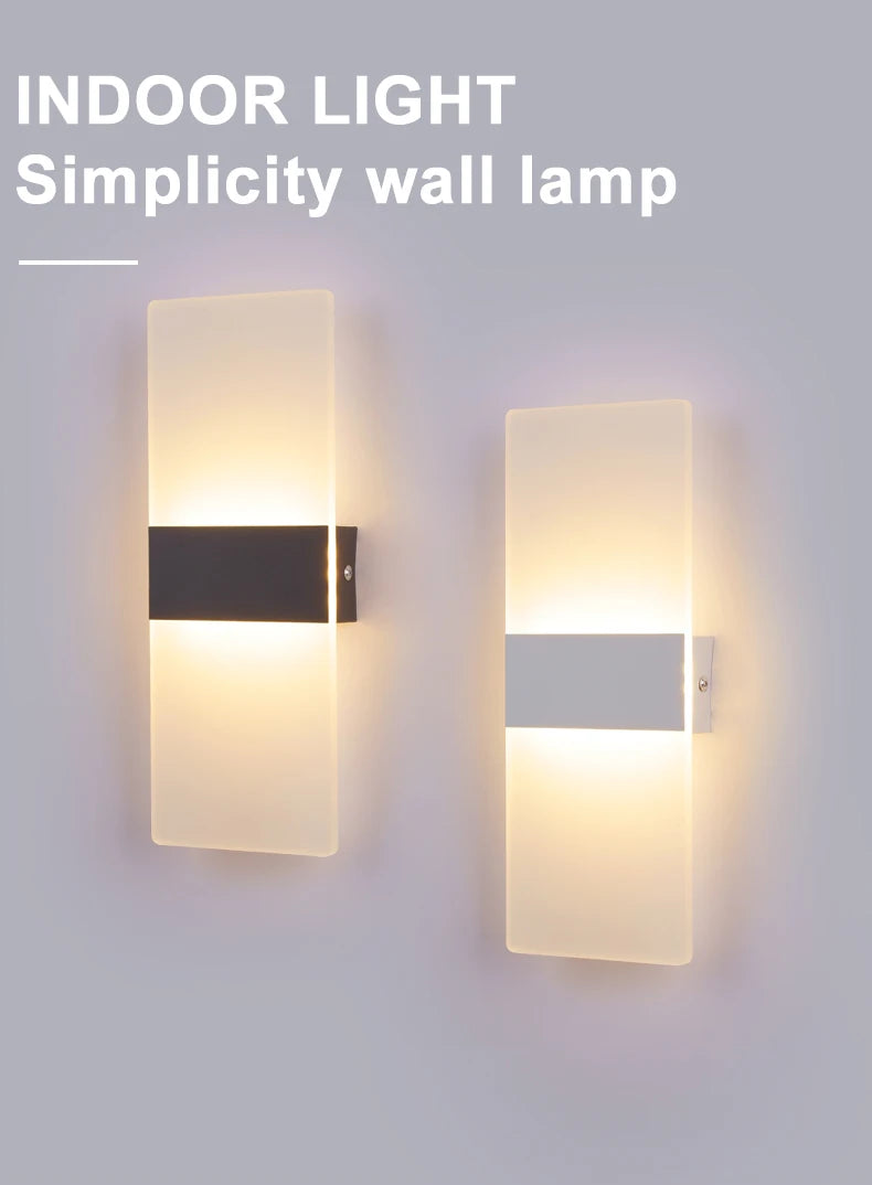 LED Wall Sconce – Modern Light for Bedroom & Corridor