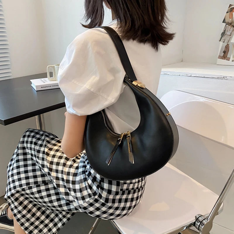 Luxury Half Moon Tote