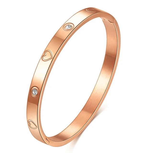 “Nibastar Rose Gold Hollow Star Bracelet”