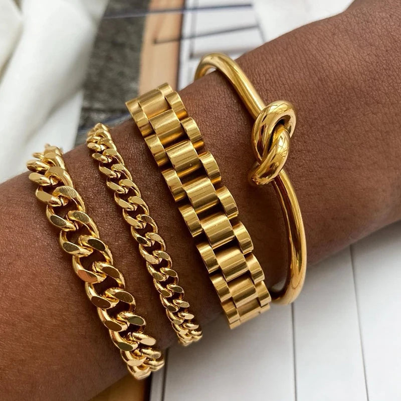 Gold-Plated Detachable Bracelet