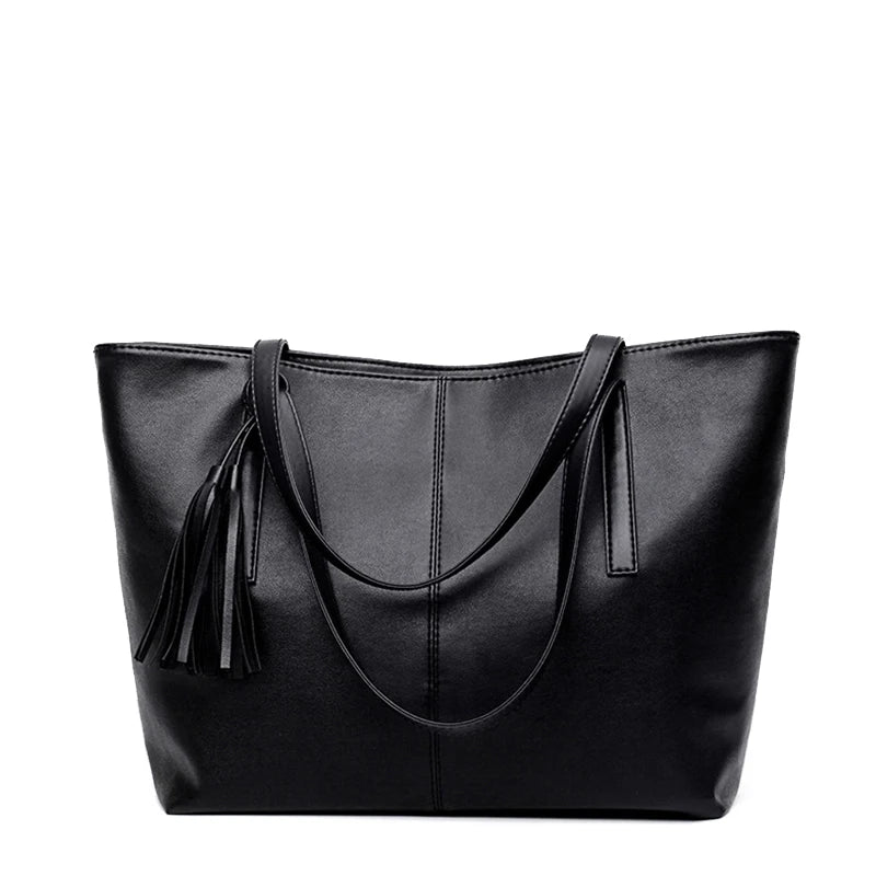 Large PU Shoulder Handbag