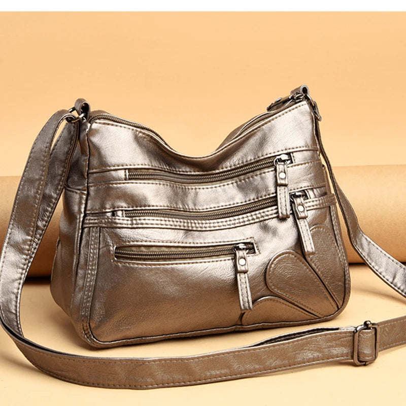 Double-layer Messenger Tote
