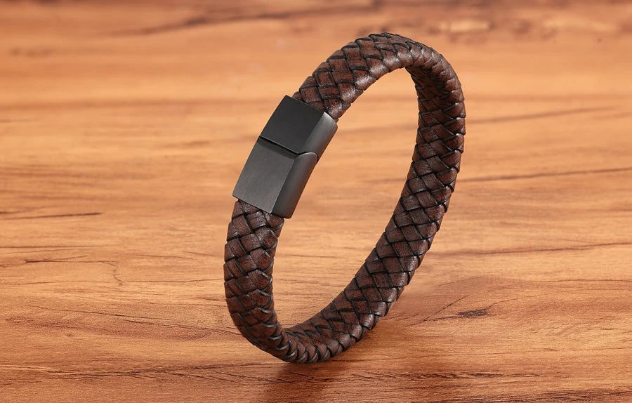 Brown Leather Bracelet for Men