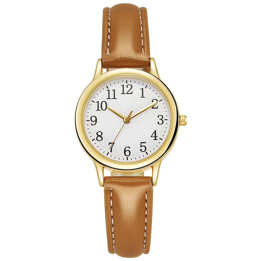 Women’s Fashion Quartz Watch – Easy Read, PU Strap