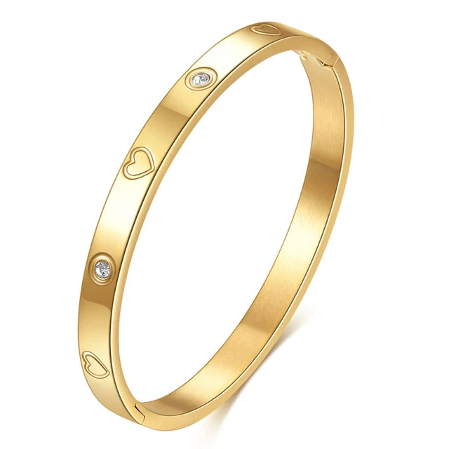 “Nibastar Rose Gold Hollow Star Bracelet”