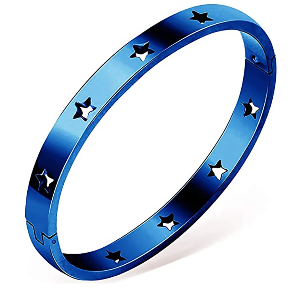 “Nibastar Rose Gold Hollow Star Bracelet”