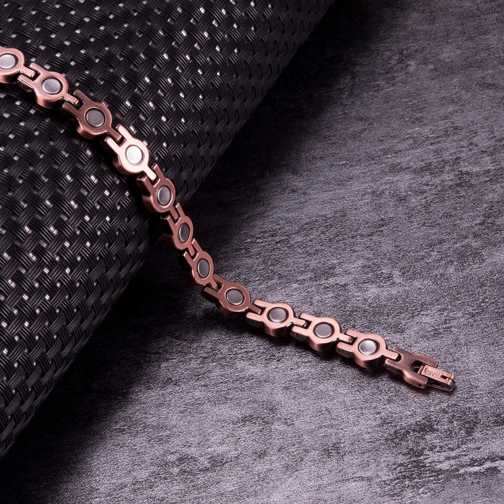 Magnetic Copper CZ Bracelet for Women”
