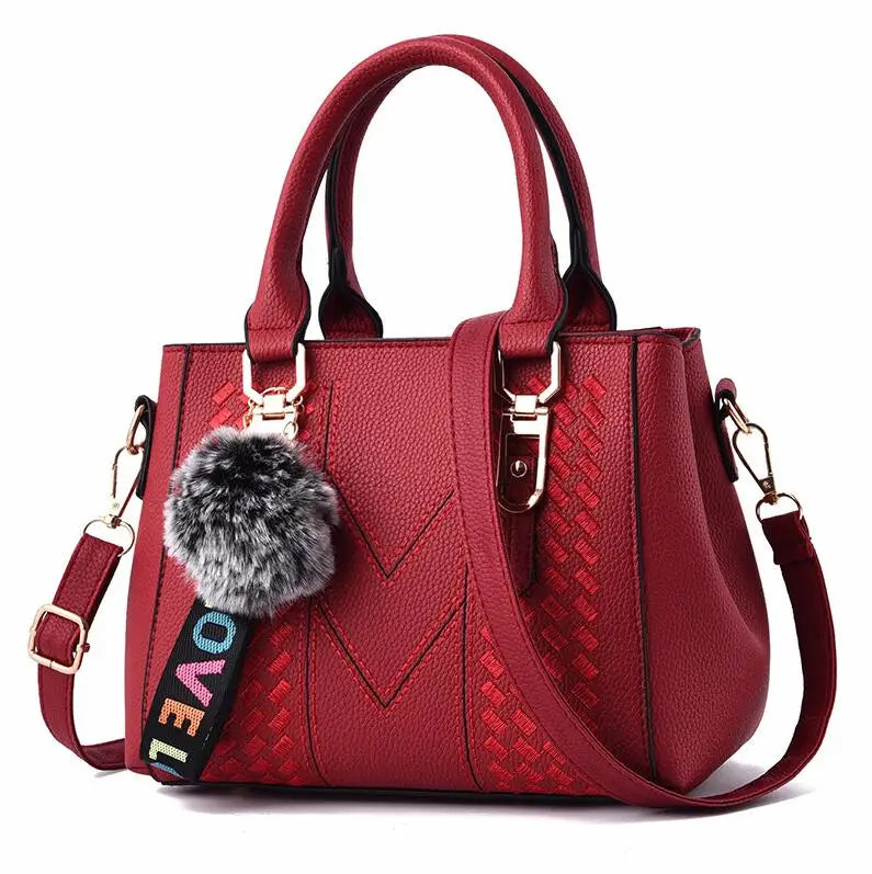 Women PU Leather Handbags Large Tote