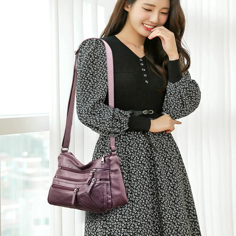 Double-layer Messenger Tote