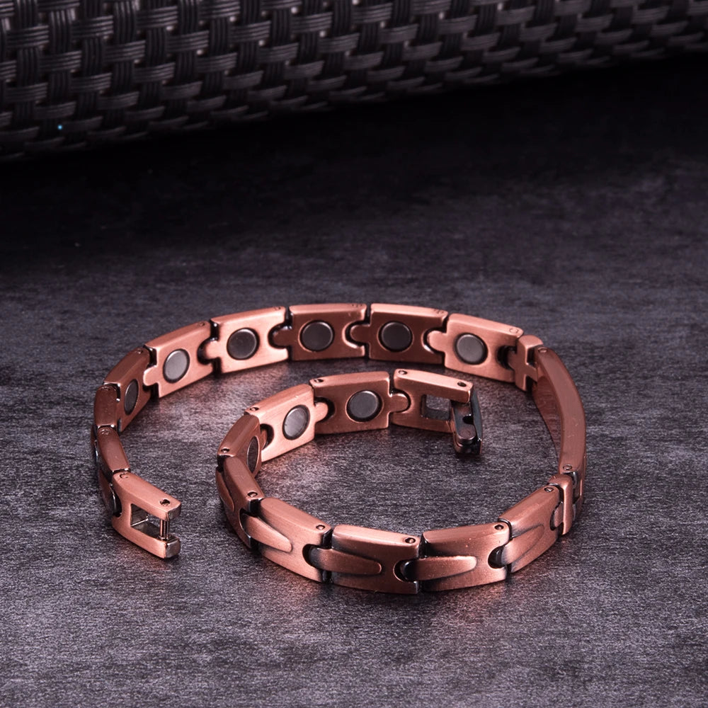 Magnetic Copper CZ Bracelet for Women”