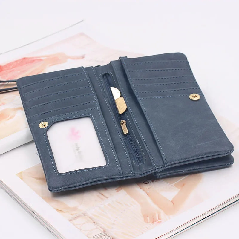 Large Capacity Leather Wallet
