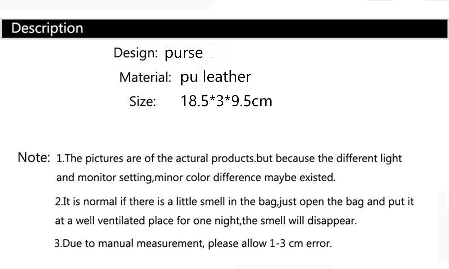 Large Capacity Leather Wallet