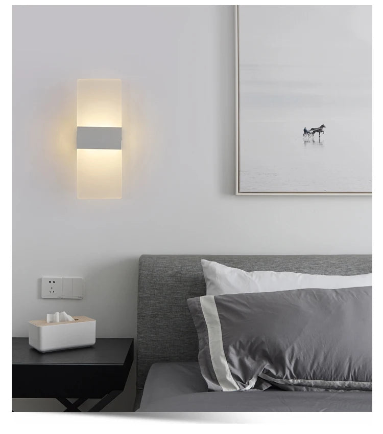 LED Wall Sconce – Modern Light for Bedroom & Corridor