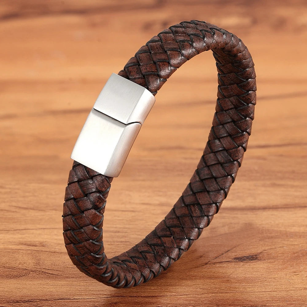 Brown Leather Bracelet for Men