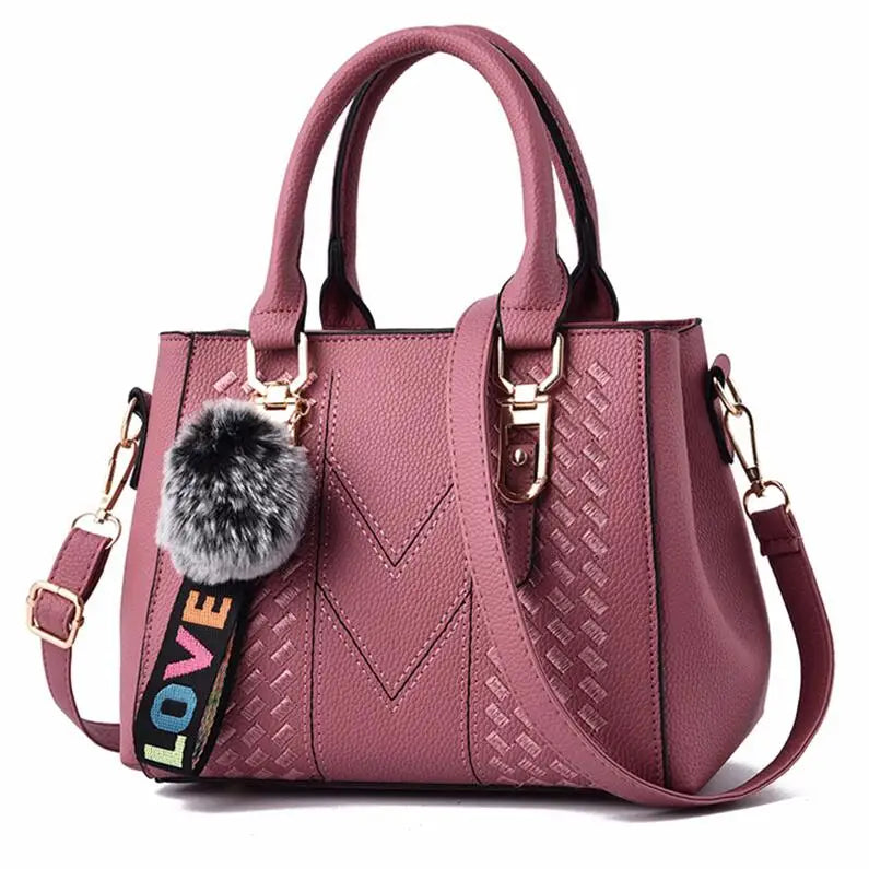 Women PU Leather Handbags Large Tote
