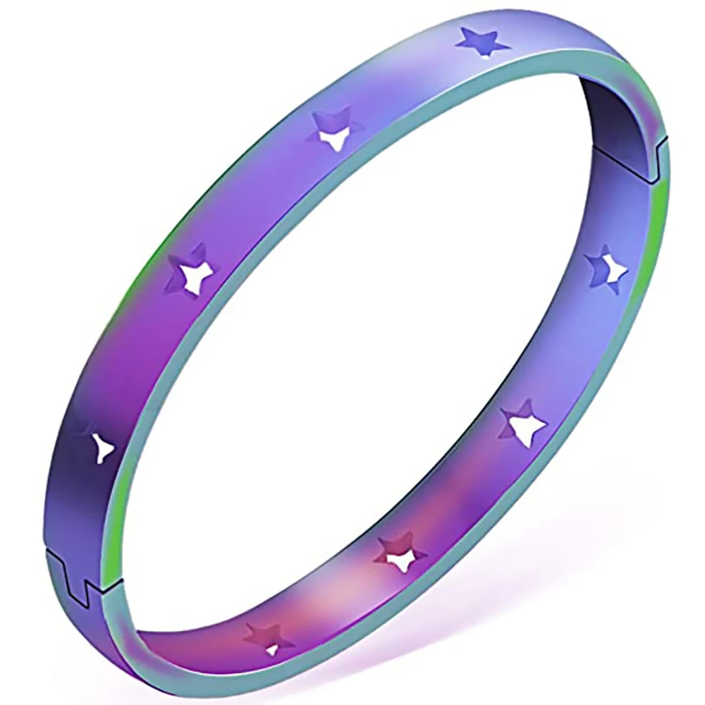 “Nibastar Rose Gold Hollow Star Bracelet”