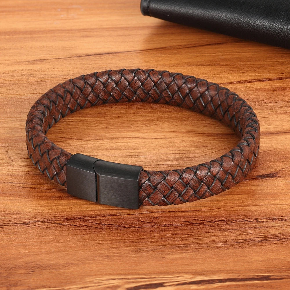 Brown Leather Bracelet for Men