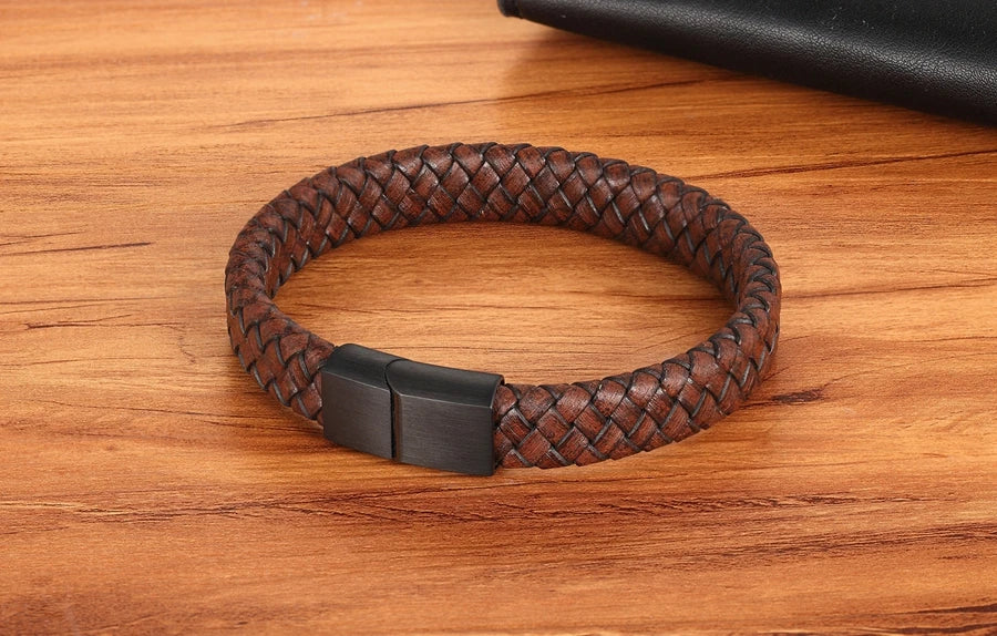 Brown Leather Bracelet for Men