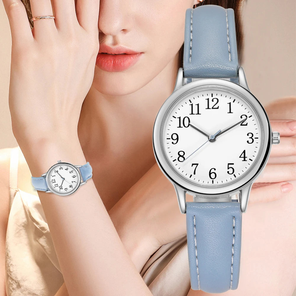 Women’s Fashion Quartz Watch – Easy Read, PU Strap
