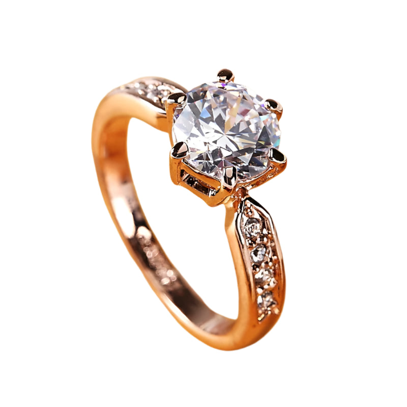 925 Silver Infinity CZ Ring Seedding Jewelry Party Gift