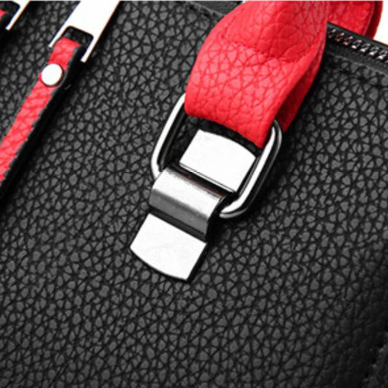 Solid Color Flap Shoulder Bag