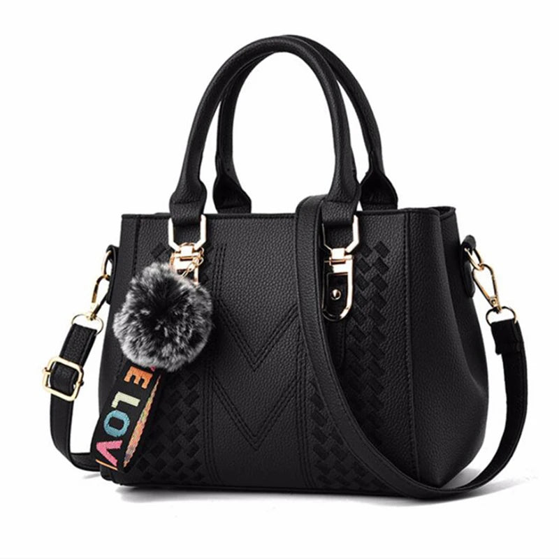 Women PU Leather Handbags Large Tote