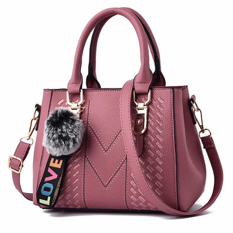 Women PU Leather Handbags Large Tote