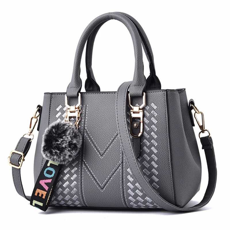 Women PU Leather Handbags Large Tote